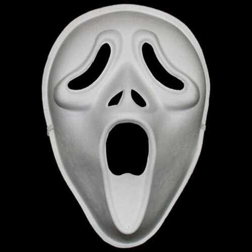Paper Pulp "Scream" Mask w/ Elastic