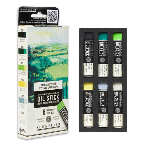 Sennelier Mini Oil Stick Set of 6 - Landscape