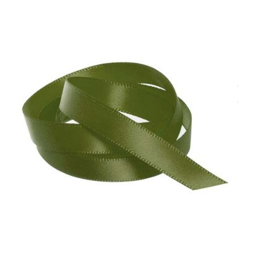 Satin Ribbon 10mm Olive 30m Roll