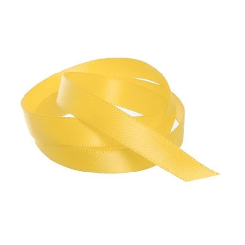 Satin Ribbon 10mm Yellow 30m Roll