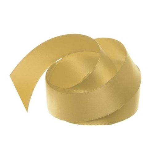 Satin Ribbon 25mm Gold 30m Roll