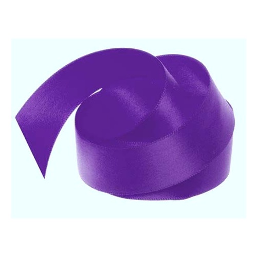 Satin Ribbon 25mm Purple 30m Roll