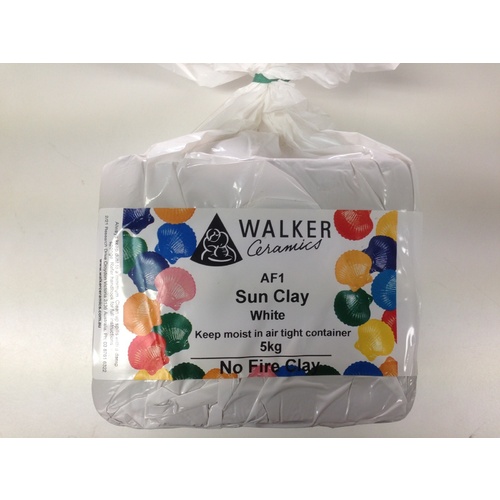Walker Sunclay Self Hardening Air-Dry Clay 5.6kg White 