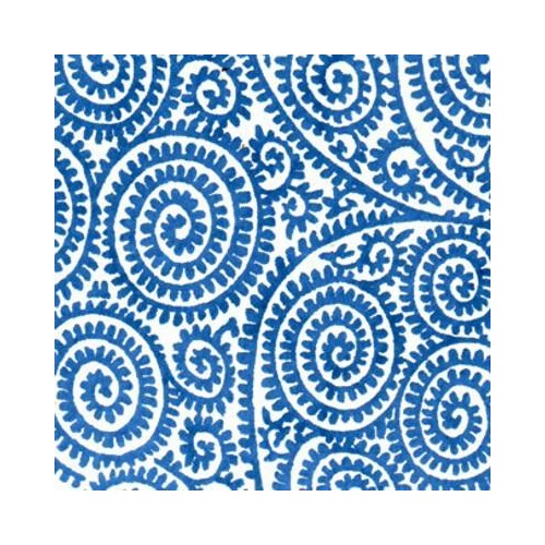 Tissue Transfer Paper -  Blue Paisley Swirls 410x310mm