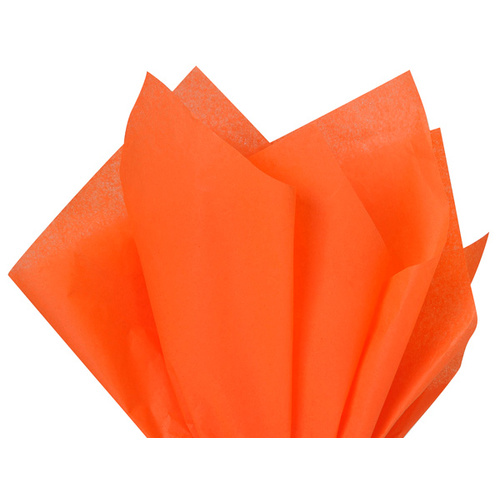 Coloured Tissue Paper Orange 500 x 700mm Pack of 5
