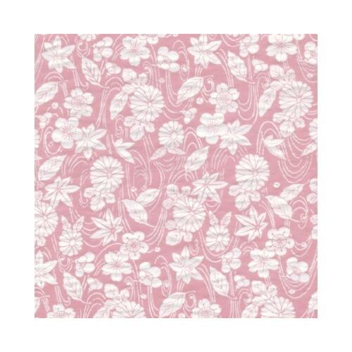 Tissue Transfer Paper - Pink Flowers in the wind