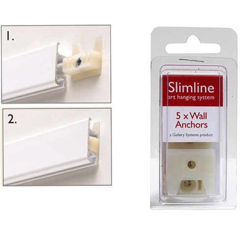 Slimline System Wall Anchors Pk 5