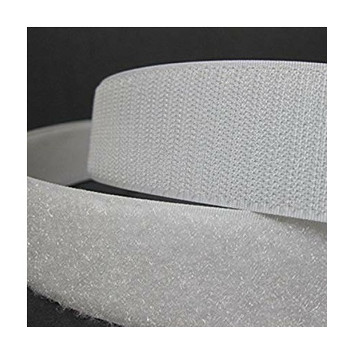Bulk Strip Loop Fastener (Velcro) White 25mm x 25m