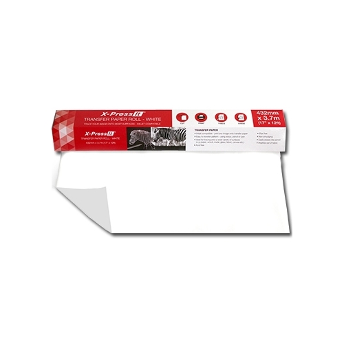 X-Press It Transfer Paper Roll White 432mm x 3.7m
