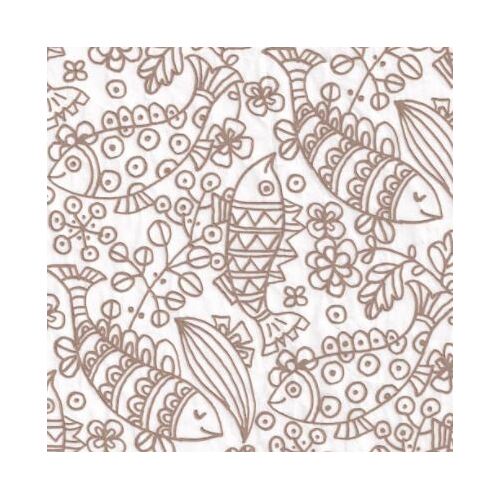 Tissue Transfer Paper - Funky Fish 550 x 360mm